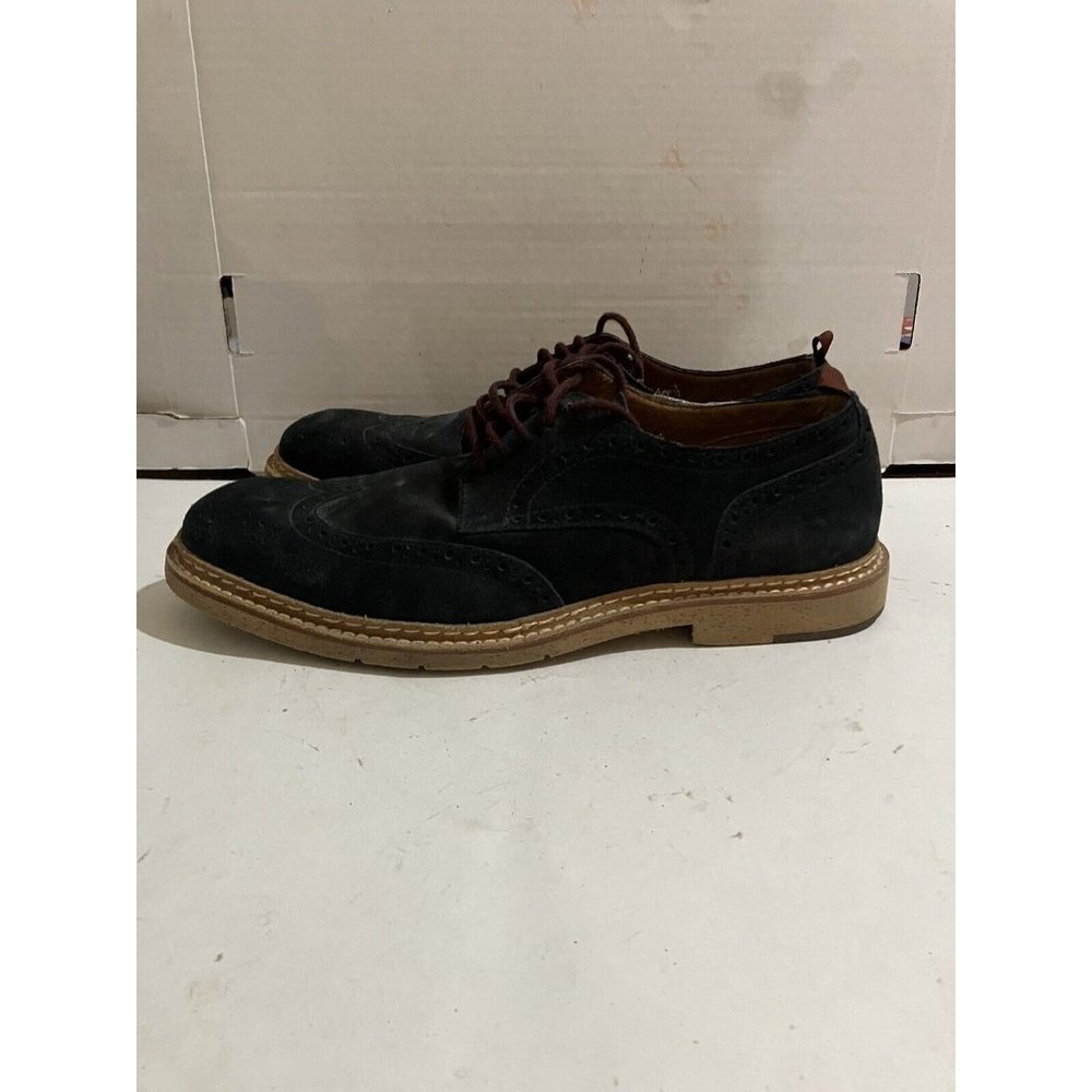 Johnston Murphy J&M 1850 Men’s Size 10.5 M Navy Blue Oxfords Shoes - Picture 3 of 8